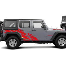 Straight Splash Graphic Vinyl Sticker Decal for Jeep Wrangler Unlimited JK 3