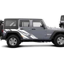 Straight Splash Graphic Vinyl Decal Kit for Jeep Wrangler Unlimited JK_2