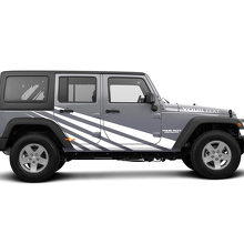Straight Stripes Graphic Vinyl Decal Kit for Jeep Wrangler JK  2