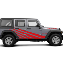 Straight Stripes Graphic Vinyl Decal Kit for Jeep Wrangler JK  3