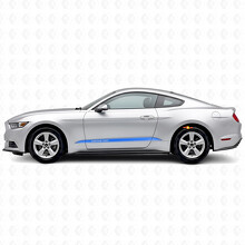 Custom Outline Stripes Lower Side Vinyl Decal Kit for Musclecar Musclecarmodel 2015-2020_2