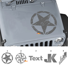 Custom Graphics Hood Vinyl Decal Sticker for Jeep Wrangler Rubicon JK_2