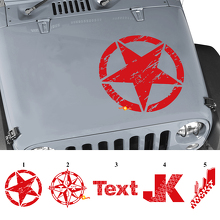 Custom Graphics Hood Vinyl Decal Sticker for Jeep Wrangler Rubicon JK_3