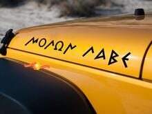 JEEP Decal Sticker MOLON LABE hood graphics for  Wrangler Rubicon 2
