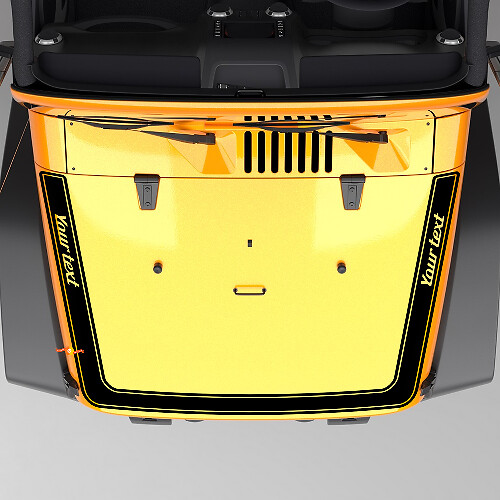 Perimeter Hood Stripe Vinyl Decal Sticker for Jeep Wrangler Rubicon