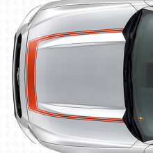 Accent Outline Stripe Hood Vinyl Decal for Musclecar Musclecarmodel 2015-2020_4