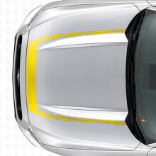 Accent Outline Stripe Hood Vinyl Decal for Musclecar Musclecarmodel 2015-2020_5