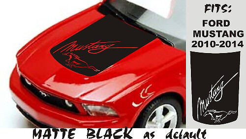 Script Logo Hood Vinyl Decal for Musclecar Musclecarmodel 2010-2020