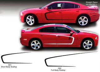 Dodge Charger Body Scallop side Decal Sticker graphics fits to models 2011-2020