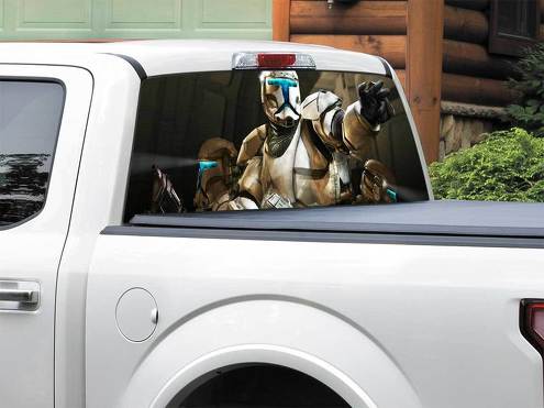 Republic Comando Rear Window Decal Sticker Pick-up Truck SUV Car any size 