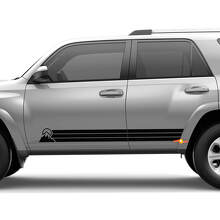 Heritage Retro Rocker Panel Stripes Mountains Decal Sticker for Toyota 4Runner 3