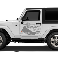 Cactus Landscape Door Vinyl Sticker Decal for Jeep Wrangler Rubicon Sahara 2