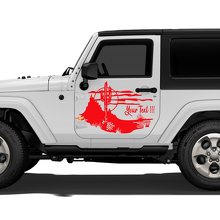 Cactus Landscape Door Vinyl Sticker Decal for Jeep Wrangler Rubicon Sahara 3