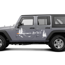 Nature Landscape Doors Vinyl Sticker Decal for Jeep Wrangler Rubicon Sahara  2