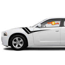 Z Hash Side Graphics Vinyl Decal Kit for Dodge Charger 2011-2014_3