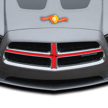 Dodge Charger Grill Cross Hair Hemi Decal Sticker Complete Graphics Kit fits to models 2011-2014 2