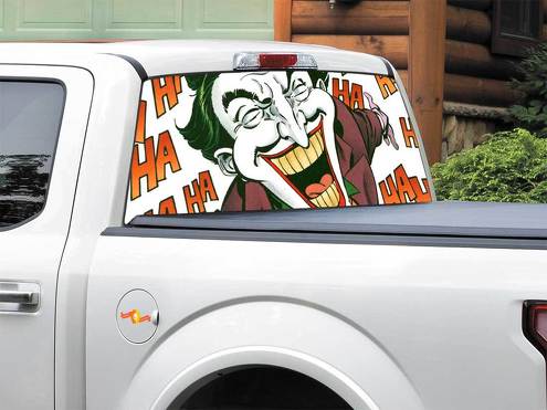 Joker killing joke DC comics Rear Window Decal Sticker Pick-up Truck SUV Car any size