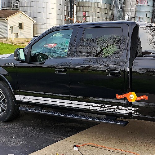 Ford F150 stripes side distressed Vinyl Graphic decals stickers fits models 2015-2020