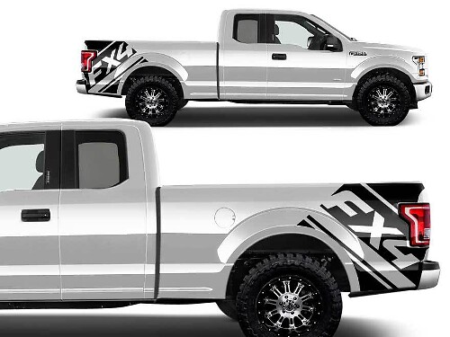 Bed FX4 Graphic Vinyl Decal for Ford F-150 FX4 2015-2017