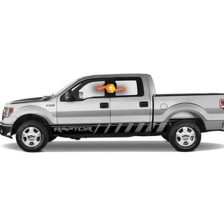 Ford Raptor lettering Truck F-150 Bed Side Rocker Panel Stripes Graphic decals stickers fits models 2010-2020