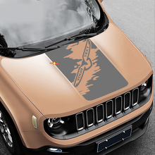 Trailhawk Splash Hood Graphic Vinyl Sticker Decal for Jeep Renegade Cherokee Trailhawk 2
