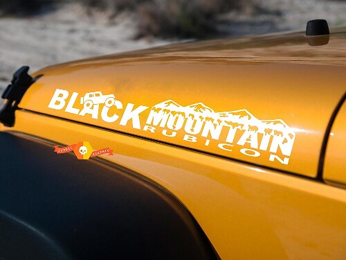 Black Mountain Hood Side Graphic Decals Stickers for Jeep All Models