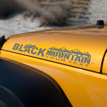 Black Mountain Hood Side Graphic Decals Stickers for Jeep Rubicon Wrangler 2
