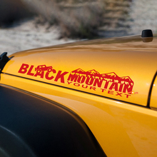 Black Mountain Hood Side Graphic Decals Stickers for Jeep Rubicon Wrangler 3
