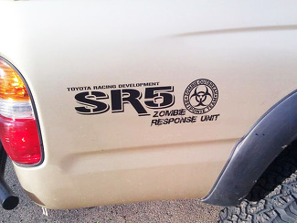 Toyota Racing Development SR5 Zombie Response Unit edition 4X4 bed side Graphic decals stickers