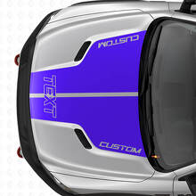 Double Custom Hood Stripes Vinyl Decal Kit for Dodge Ram _2