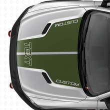 Double Custom Hood Stripes Vinyl Decal Kit for Dodge Ram _3