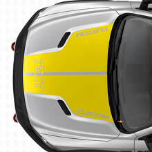 Double Custom Hood Stripes Vinyl Decal Kit for Dodge Ram _6