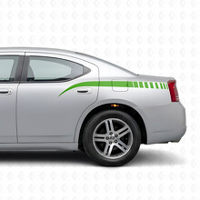 Stinger Style Strobe Stripes Side Vinyl Decal Sticker for Dodge Charger 2006-2010_3