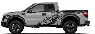 F-150 FORD RAPTOR MUD SPLATTER DECAL GRAPHICS STICKERS Vinyl Decal Graphic 2 Colors 1