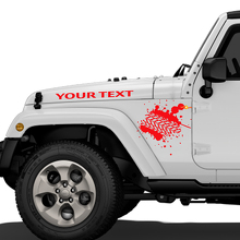 Mud Tire Tracks Hood Vinyl Decal Sticker for Jeep Wrangler Rubicon Renegade_3