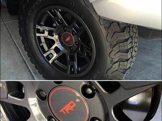 Toyota Tacoma FJ Cruiser 4Runner TRD Wheel Center Cap Decal Sticker for Fx Pro Wheels
