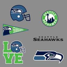The Seattle Seahawks NFL Fan Vinyl Decals Stickers For Car & Wall 2