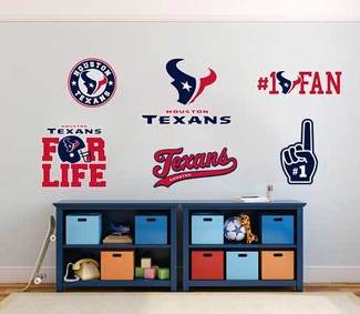 The Houston Texans professional American football team National Football League (NFL) fan wall vehicle notebook etc decals stickers
