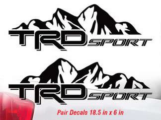 Toyota TRD Truck Mountain Sport Tacoma Tundra Decals Sticker Vinyl 2016 2017 