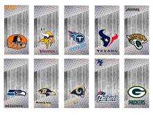 Custom NFL Team Logo Cornhole Board Vinyl Wrap Decal Set_2