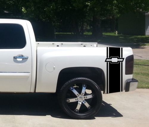 Chevy Logo Rear Side Stripe Vinyl Decal for Chevrolet Trucks