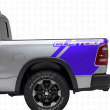 Custom Lettering Bedside Vinyl Decal Kit for Dodge Ram Truck_2