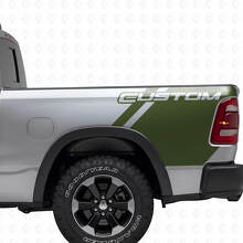 Custom Lettering Bedside Vinyl Decal Kit for Dodge Ram Truck_3