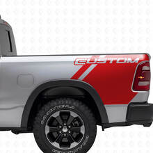 Custom Lettering Bedside Vinyl Decal Kit for Dodge Ram Truck_4