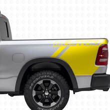 Custom Lettering Bedside Vinyl Decal Kit for Dodge Ram Truck_6