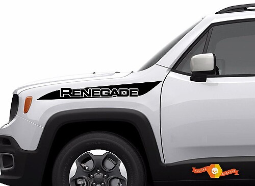 Renegade Hood Stripe Logo Side Vinyl Decal Sticker Graphic Camo for Jeep Renegade