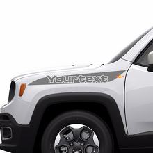 Lettering Stripe Hood Side Vinyl Decal Sticker Graphic for Jeep Renegade 2