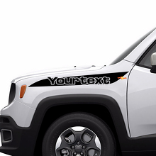 Lettering Stripe Hood Side Vinyl Decal Sticker Graphic for Jeep Renegade 3