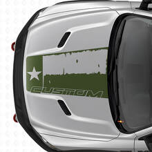 Distressed Texas Flag Hood Vinyl Decal for Dodge Ram 2015–2017_3