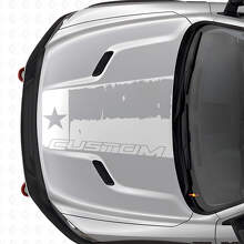 Distressed Texas Flag Hood Vinyl Decal for Dodge Ram 2015–2017_5